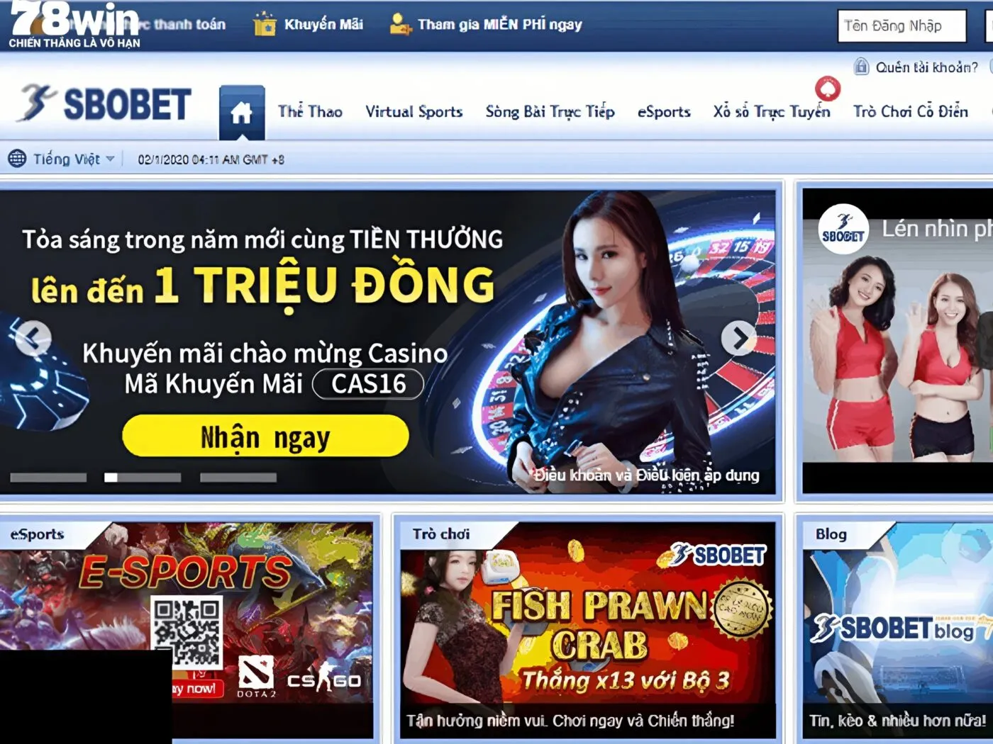 Sảnh cược Sbobet chất lượng cao