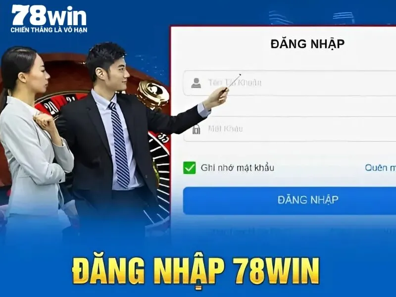 Đăng nhập 78win trên điện thoại đơn giản 