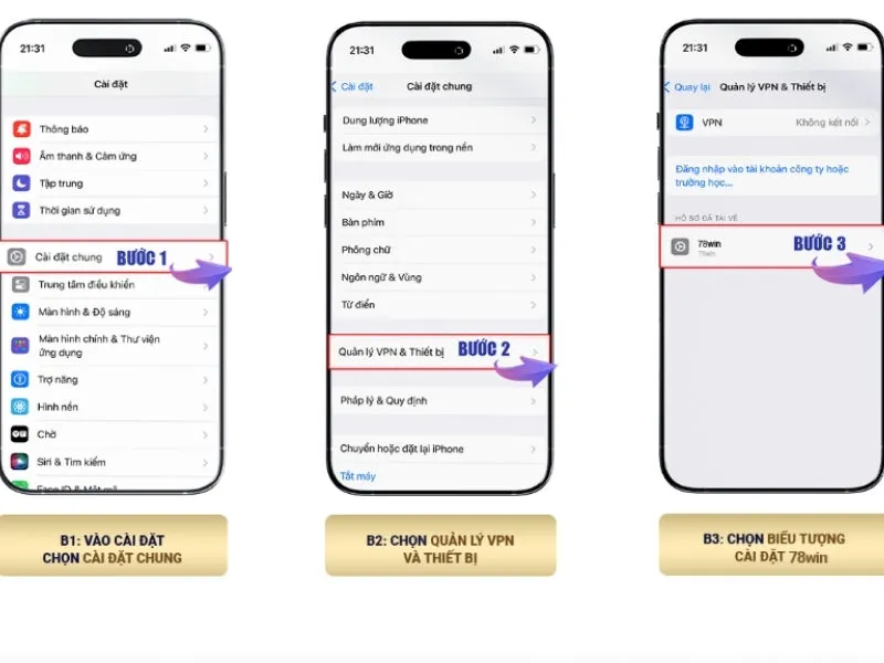 Hướng dẫn tải app thông qua IOS